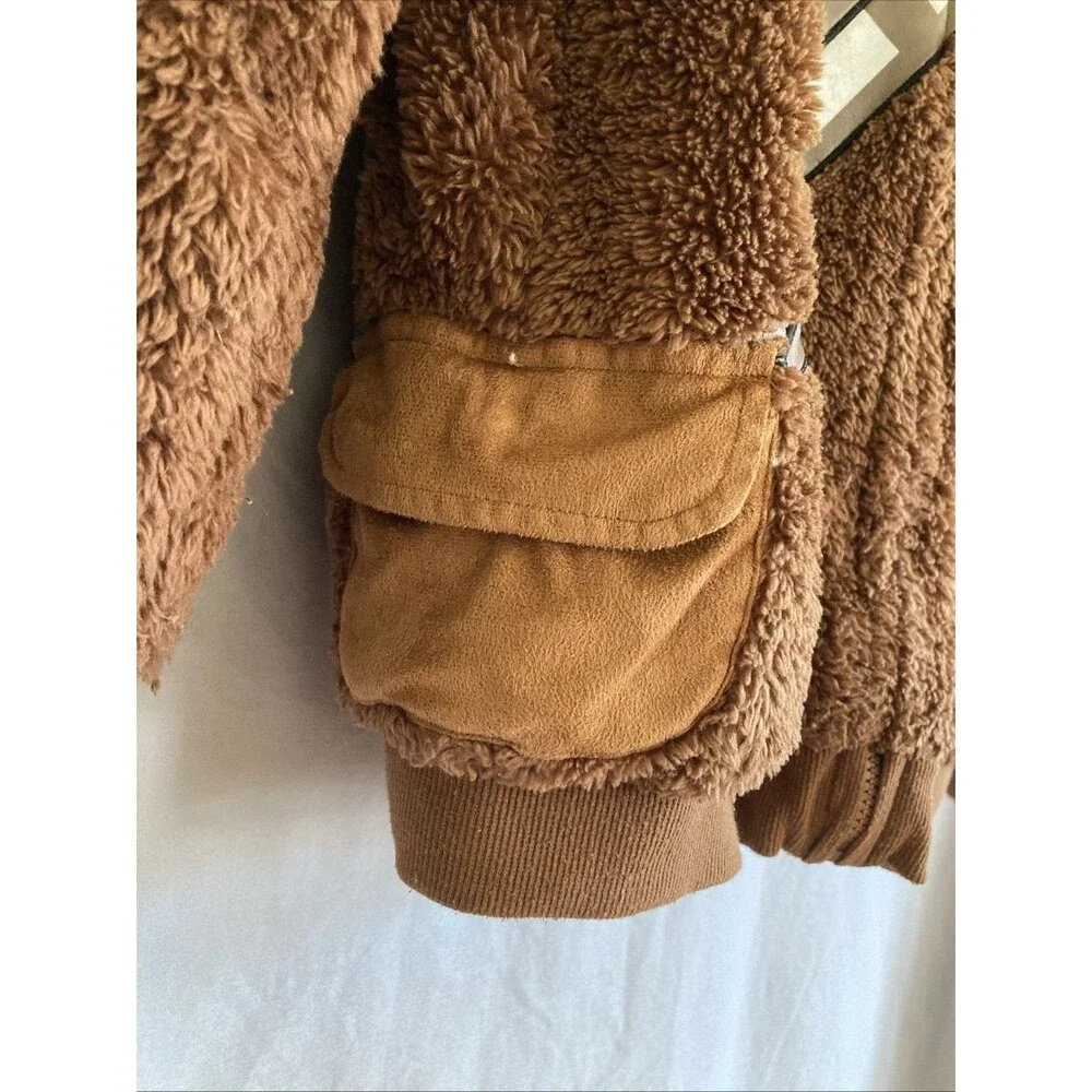 Disney Star Wars Chewbacca Reversible Jacket Kids‎ Youth Size 11-12 Cosplay Hood